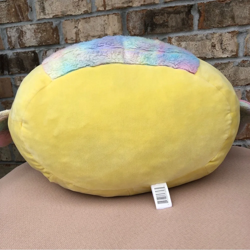 Kellytoy Squishmallow 18” Nixie Butterfly Soft‎ Yellow Tie Dye Plush Pillow